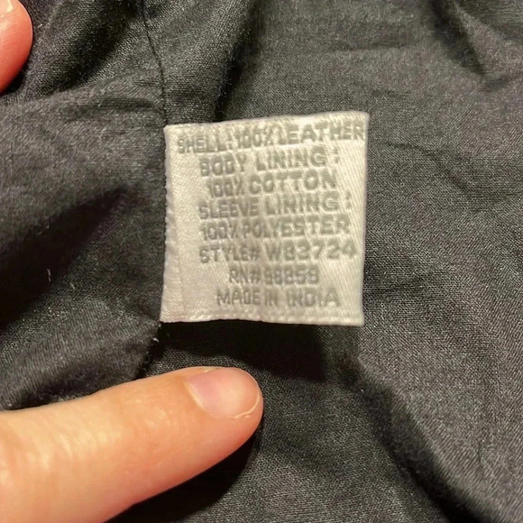 Walter Baker Black Leather Jacket 100% Genuine Leather Womens Size M Flaws - Picture 10 of 11